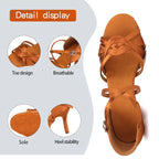 Chaussures de salsa femme daim — Leandro - vue arrière