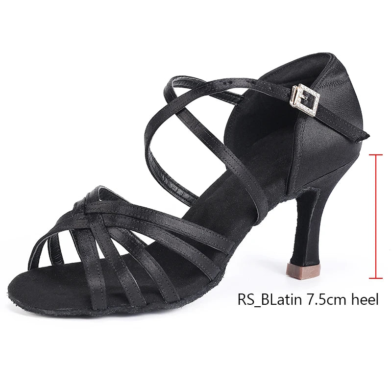 Souliers de danse latine femme daim — Dina - vue 11