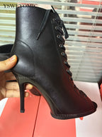 Chaussures de salsa femme 9.5cm noir — Domitille - vue 3/4