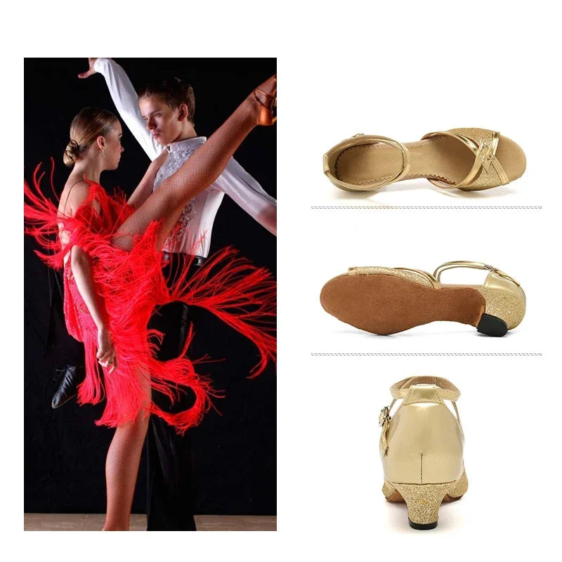 Chaussures de salsa femme — Eglantine - vue rapprochée