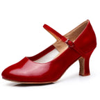 Chaussures de salsa femme cuir verni — Aurore - vue arrière