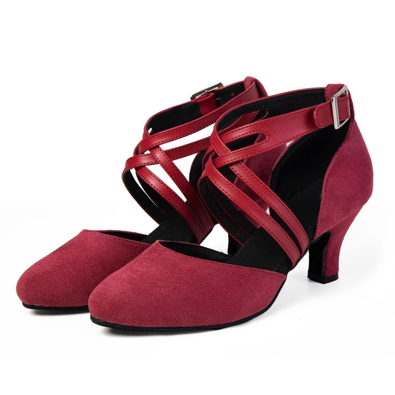 Souliers de danse latine femme — Assemblé - vue de profil