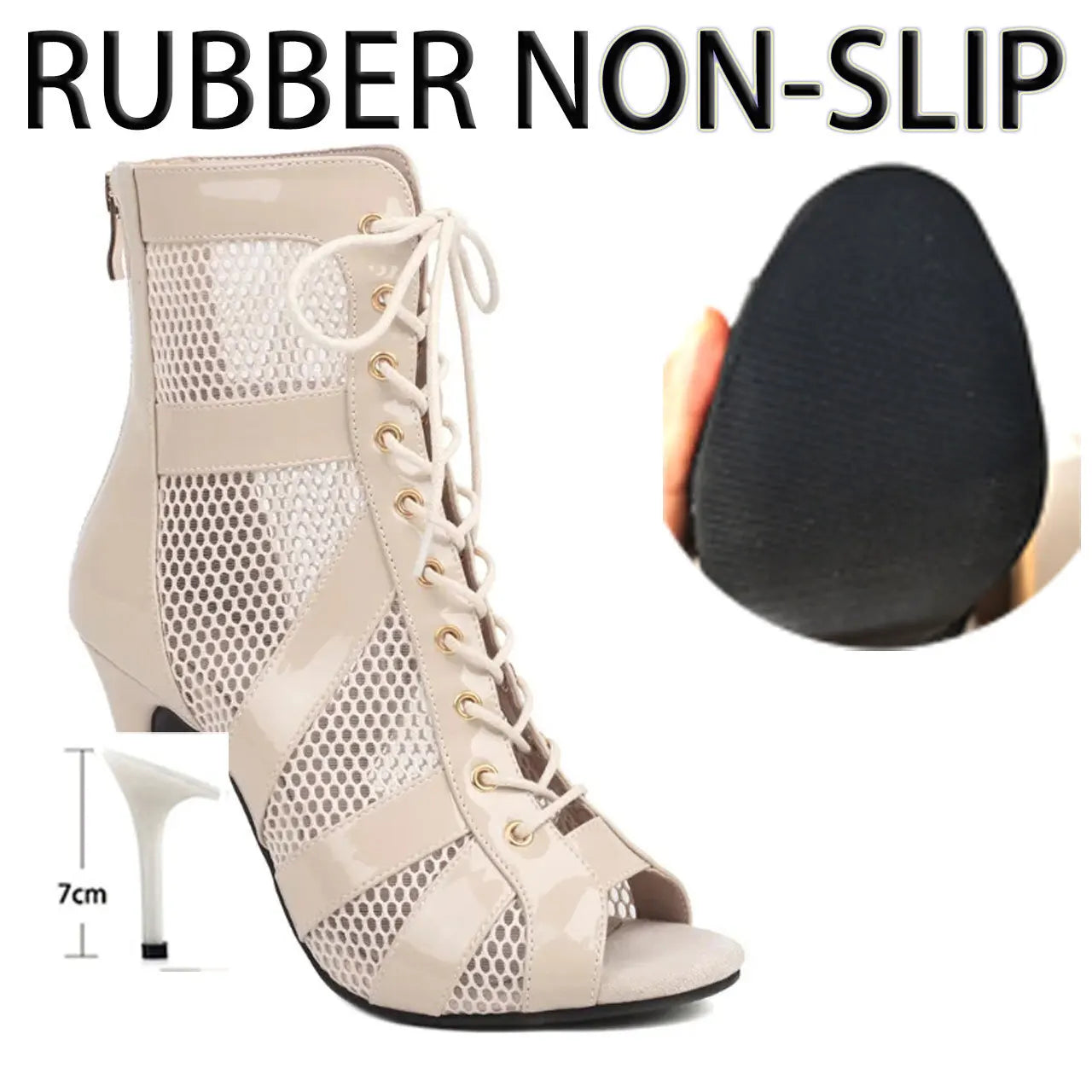 Chaussures de salsa femme daim — Irene - vue dessus