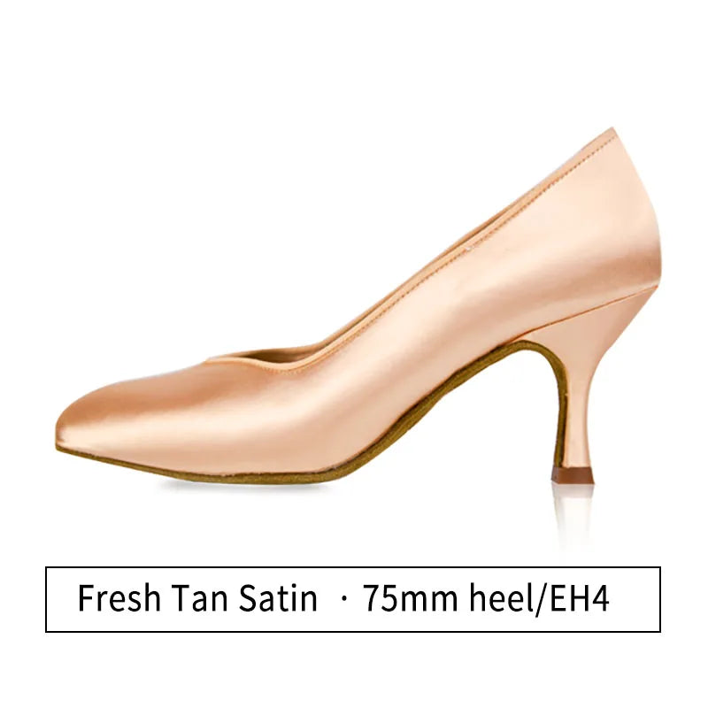 Souliers de tango femme satin — Hana - vue 3/4