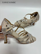Chaussures de salsa femme strass — Claudia - semelle