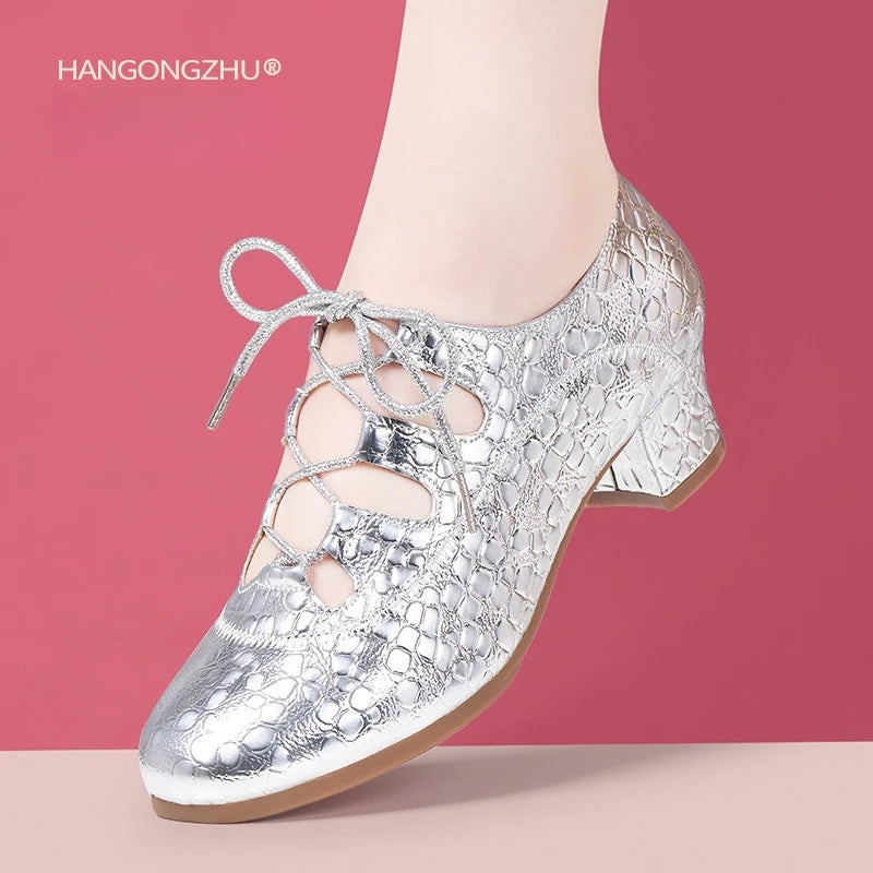 Souliers de danse latine femme — Orietta - vue de profil