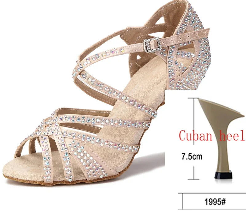Chaussures de salsa femme strass — Développé - vue 11