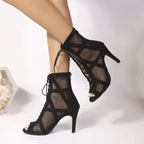 Souliers de danse latine femme noir — Rosario - vue arrière