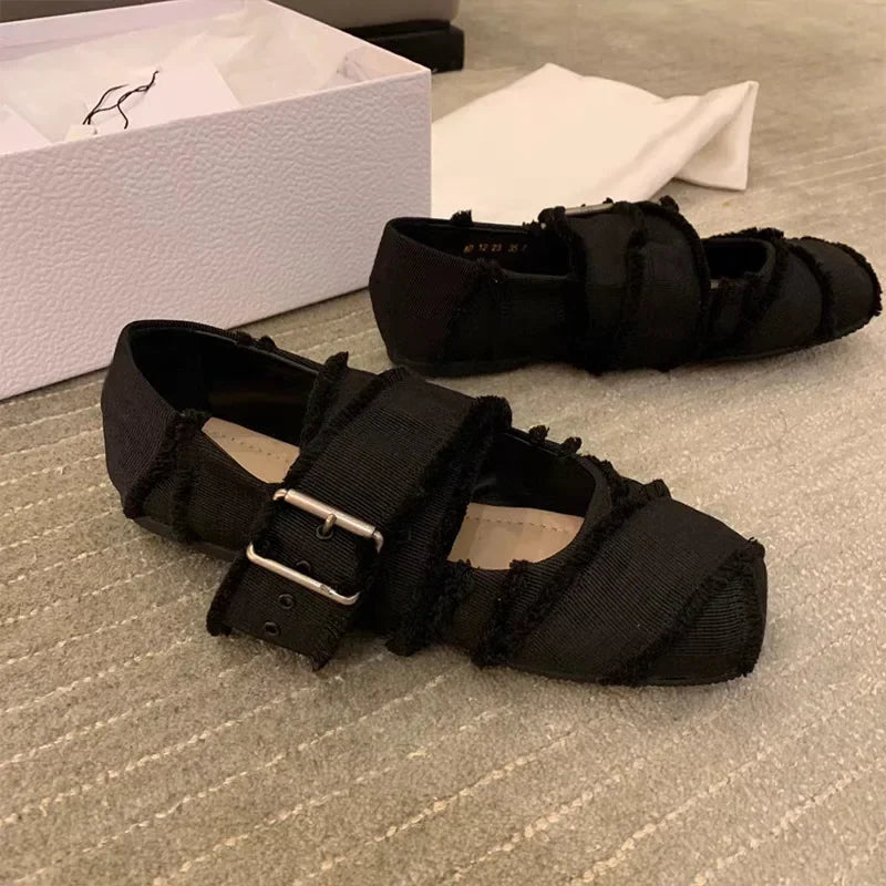 Chaussons de danse classique femme toile — Salma - vue dessus
