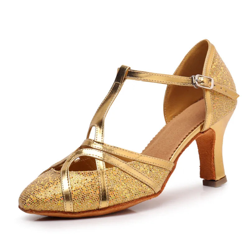Chaussures de salsa femme paillettes — Tatiana - vue intérieure