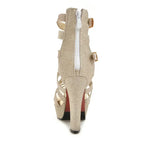 Chaussures de danse femme paillettes — Nathalie - vue arrière