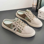 Chaussons de danse classique homme toile — Reine - vue de profil