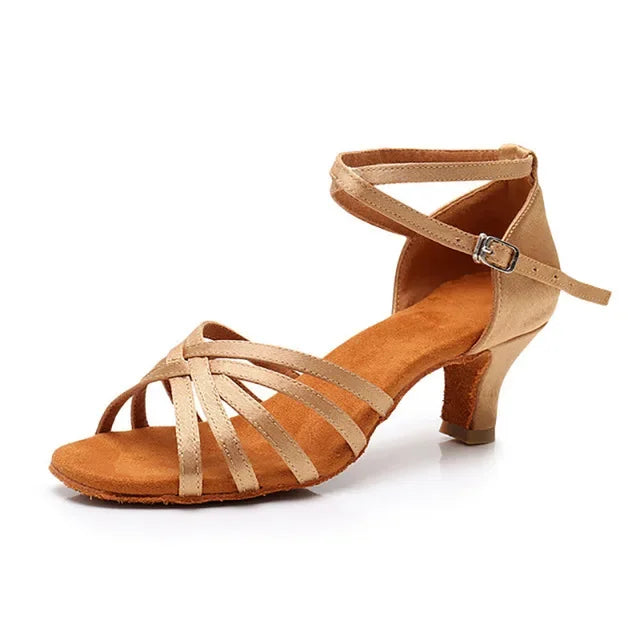 Chaussures de salsa femme satin — Celestina - vue 3/4