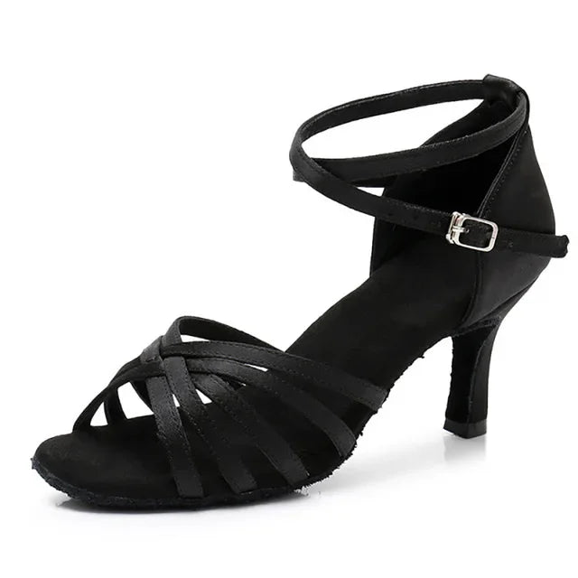 Chaussures de salsa femme daim — Natalia - vue extérieure