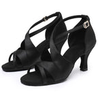 Souliers de danse latine femme satin — Skopin