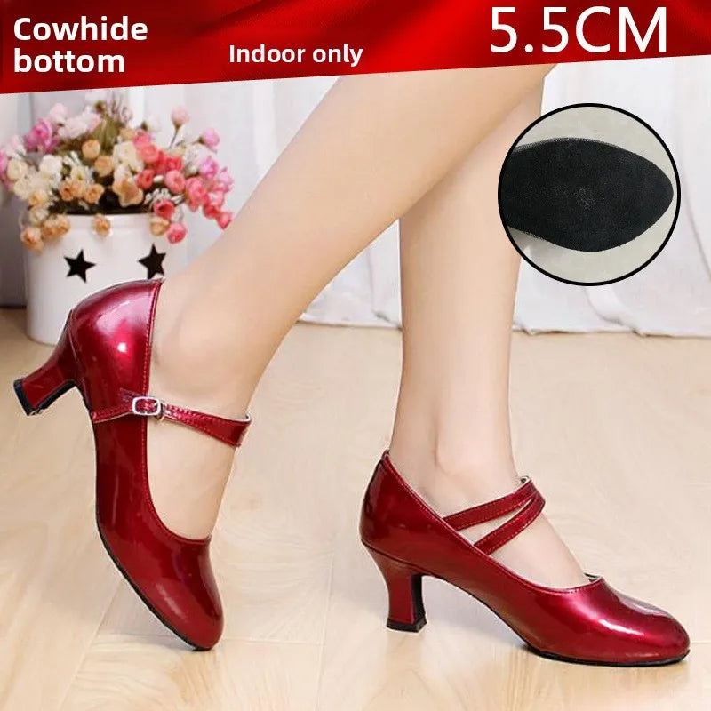 Chaussures de salsa femme cuir verni — Bilbao - vue 18