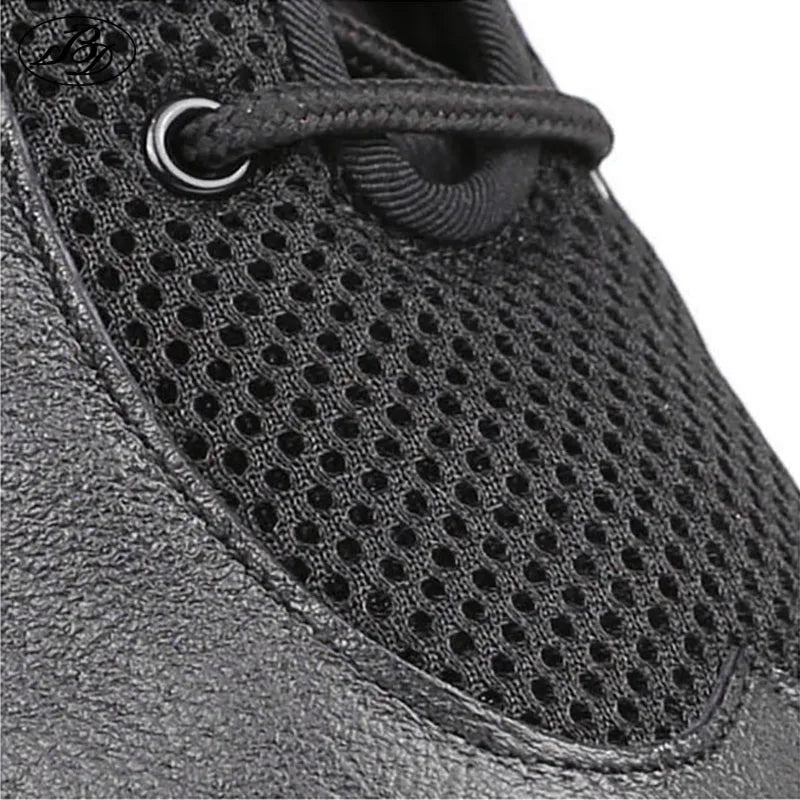 Chaussures de salsa homme leather add mesh — Nour - vue rapprochée
