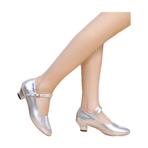 Chaussures de salsa effet cuir verni Bilbao