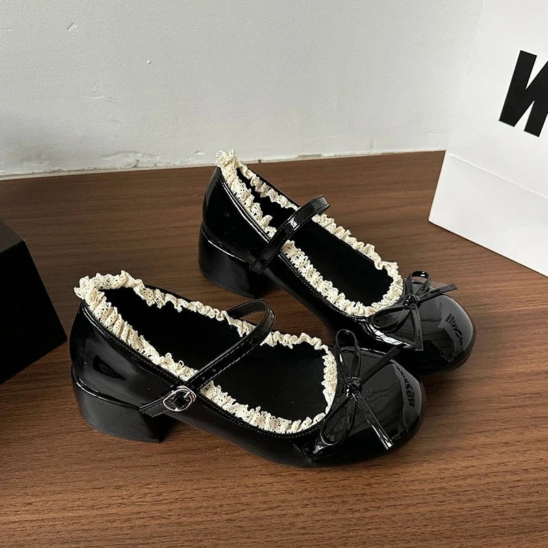 Chaussures de danse femme cuir verni — Valeriya - vue arrière