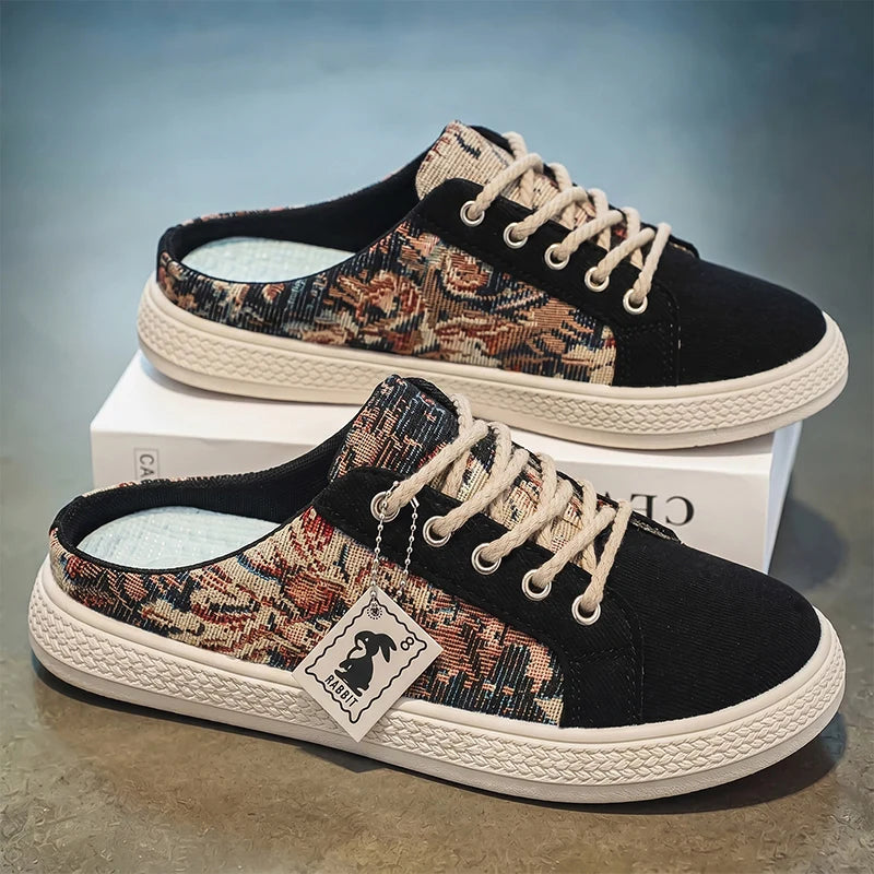 Chaussons de danse classique homme toile — Reine