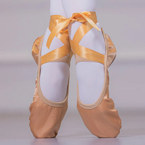 Chaussons de danse classique femme satin — Diego - vue de profil