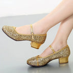 Chaussures de salsa femme paillettes — Tallinn - détail