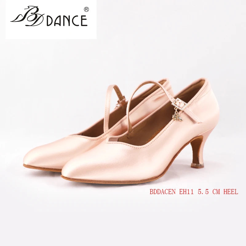 Chaussures de salsa femme satin — Serena - vue extérieure