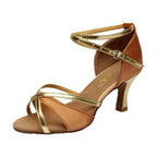 Chaussures de danse latine, talon 5 ou 7 cm, modèle Thorogood, coloris marron