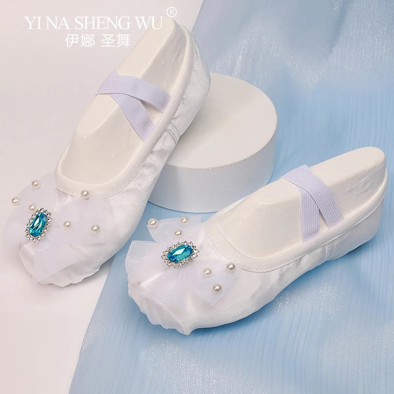 Chaussons de danse classique femme — Manolo - vue de profil