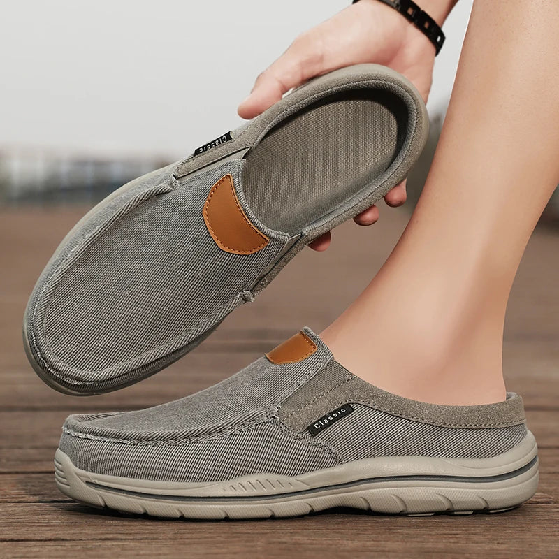 Chaussons de danse classique homme toile — Fatima - détail