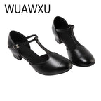Souliers de danse latine femme — Porté - vue de profil