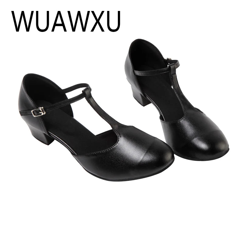 Souliers de danse latine femme — Porté - vue de profil