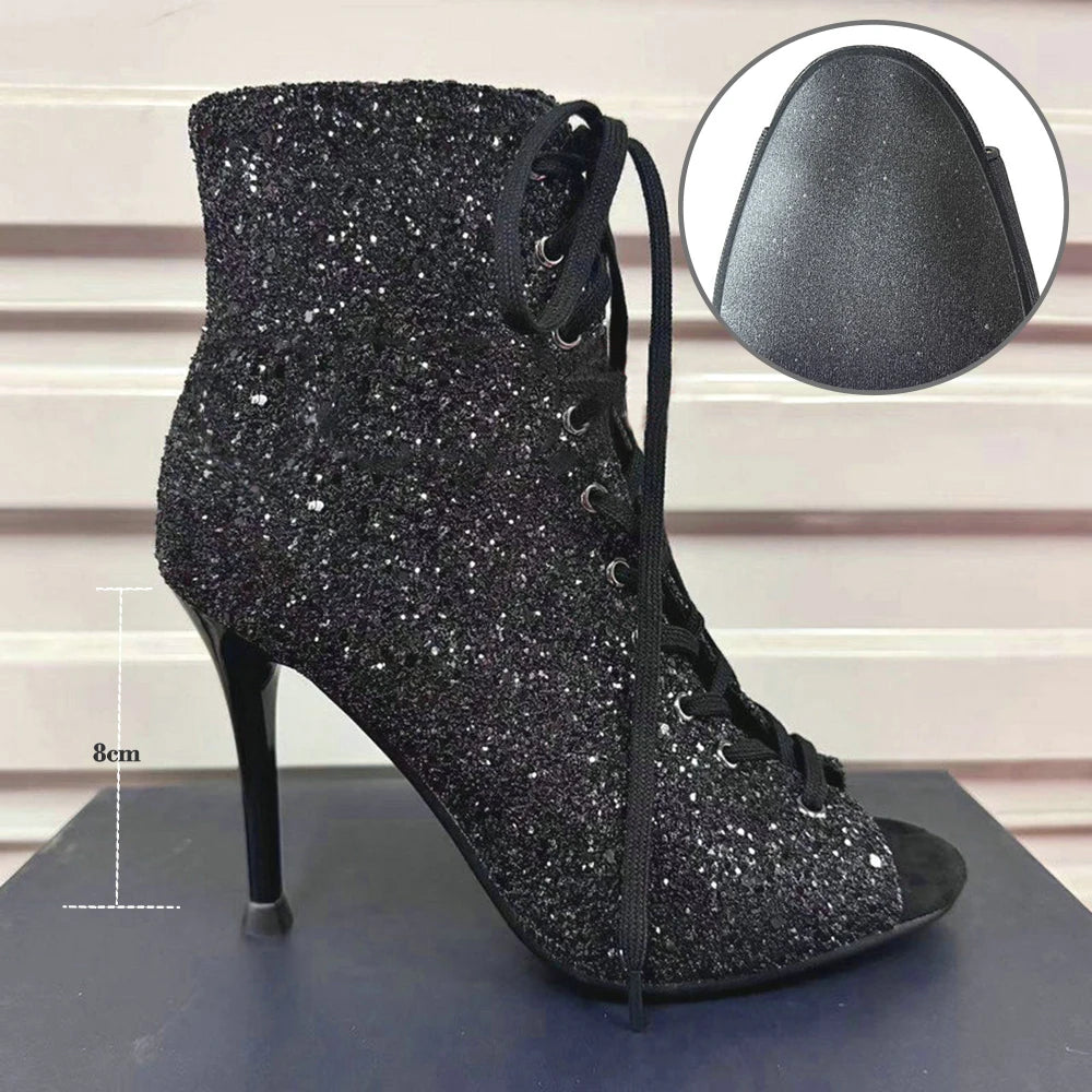 Chaussures de salsa femme paillettes — Zinaida - vue intérieure