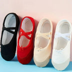 Chaussons de danse classique femme toile — Astrid - vue de profil