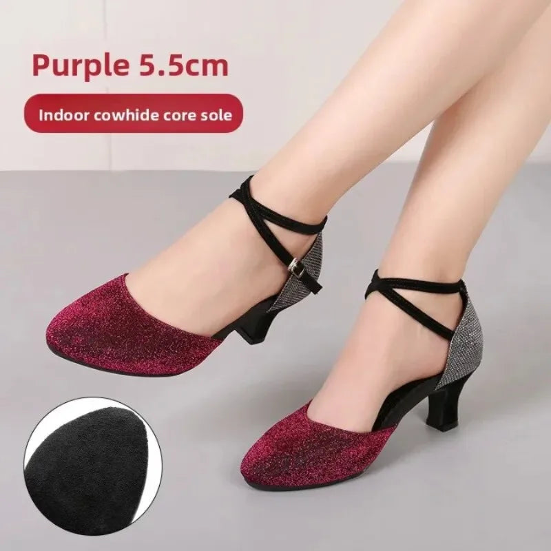 Chaussures de salsa femme paillettes — Presentacion - vue 16