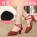Chaussures de salsa femme paillettes, modèle Coupé, vue 19