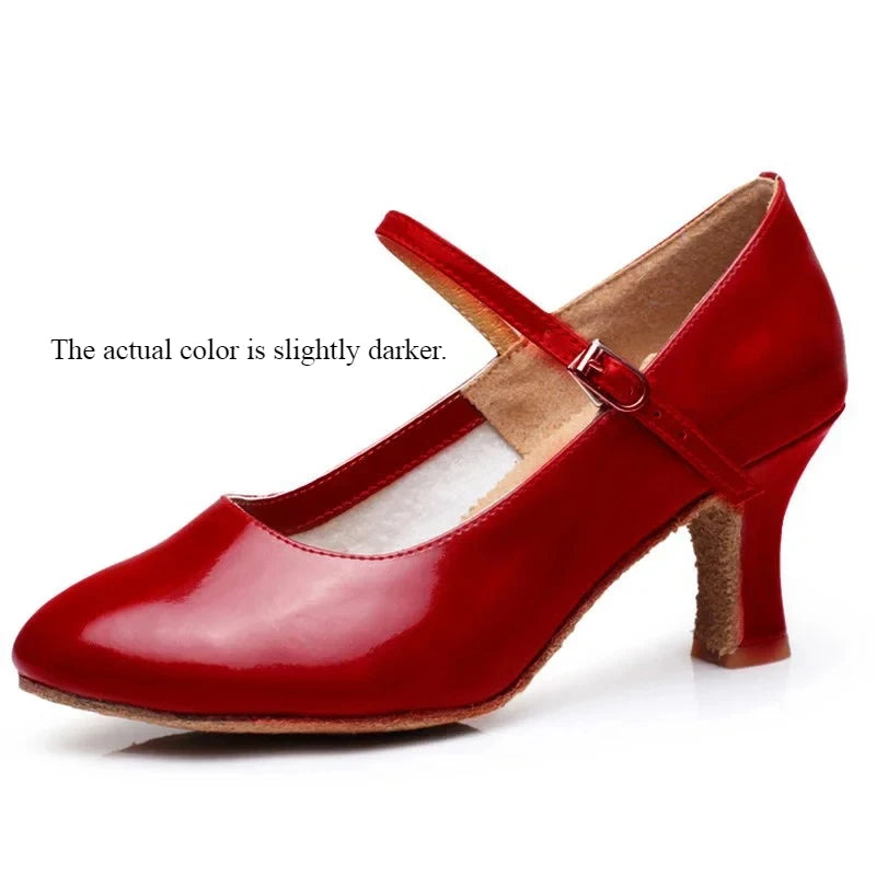 Chaussures de salsa femme cuir verni — Aurore - semelle