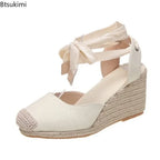 Chaussons de danse classique femme toile — Clématite - vue rapprochée