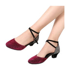 Chaussures de danse de salon pailletées à bout fermé, modèle Presentacion, vue 20