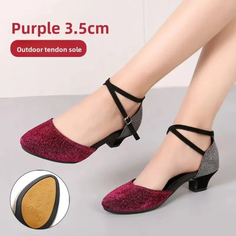 Chaussures de salsa femme paillettes — Presentacion - vue 20