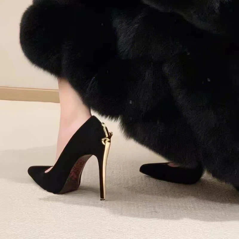 Chaussons de danse classique femme daim — Giada - vue arrière