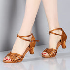 Chaussures de salsa femme daim — Natalia