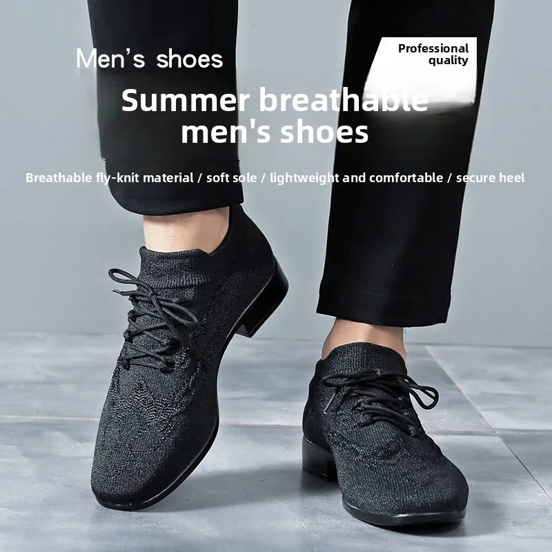 Chaussures de salsa homme noir fly-woven — Raffaella