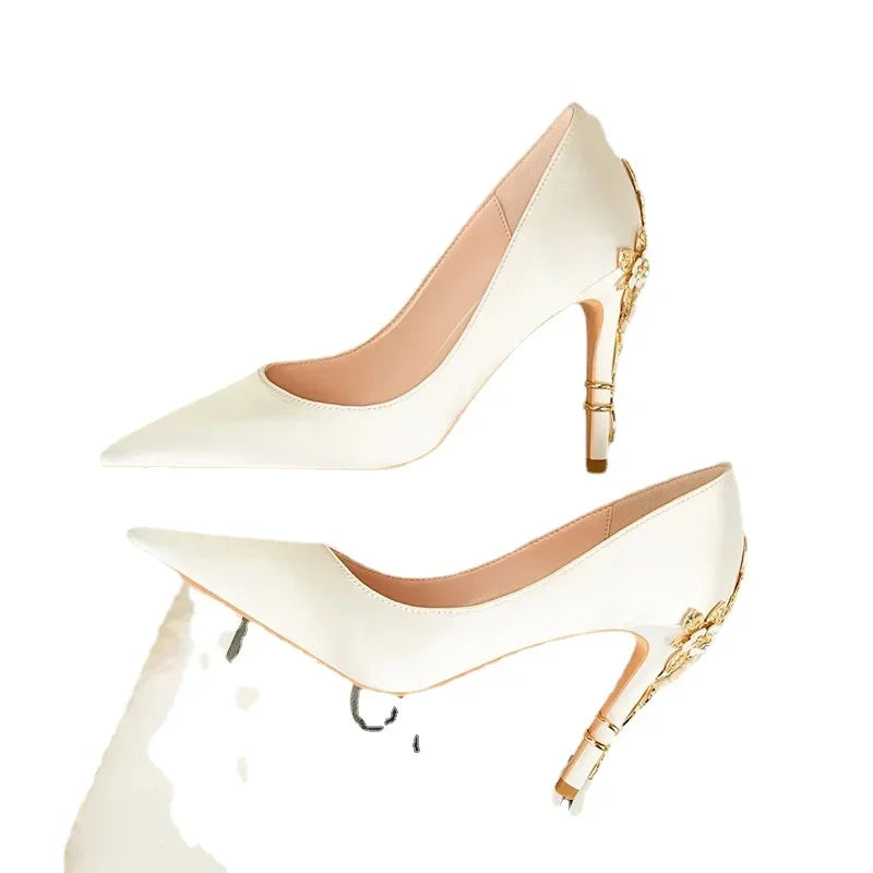 Chaussons de danse classique femme satin — Flora - semelle