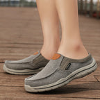 Chaussons de danse classique homme toile — Fatima - vue arrière