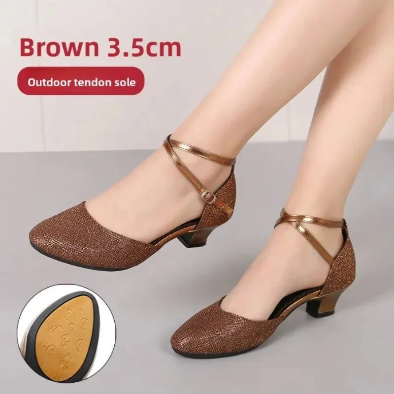 Chaussures de salsa femme paillettes — Presentacion - vue 18