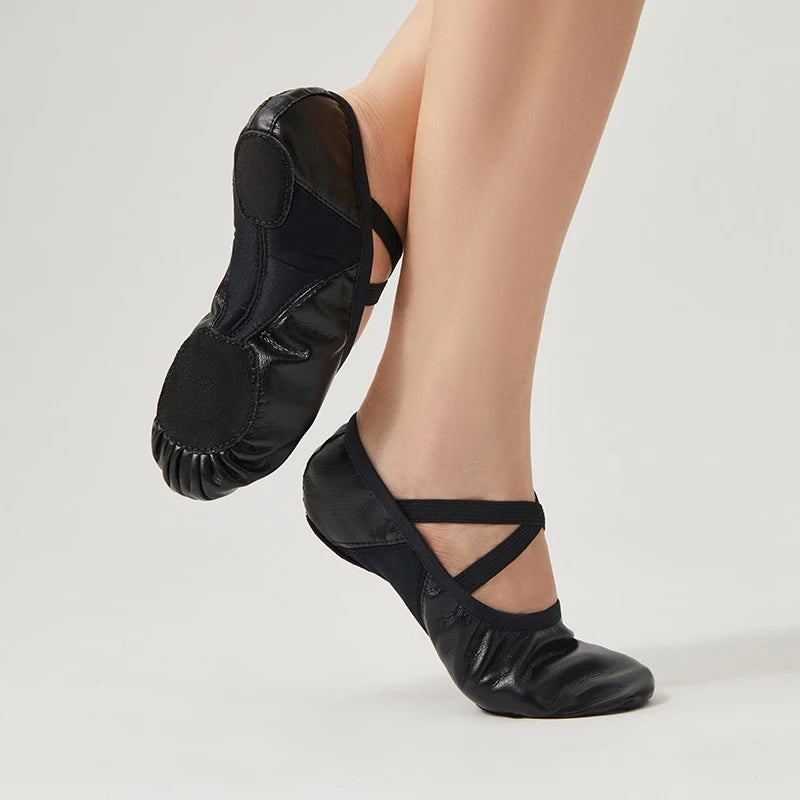 Chaussons de danse classique femme noir — Mirella - vue rapprochée