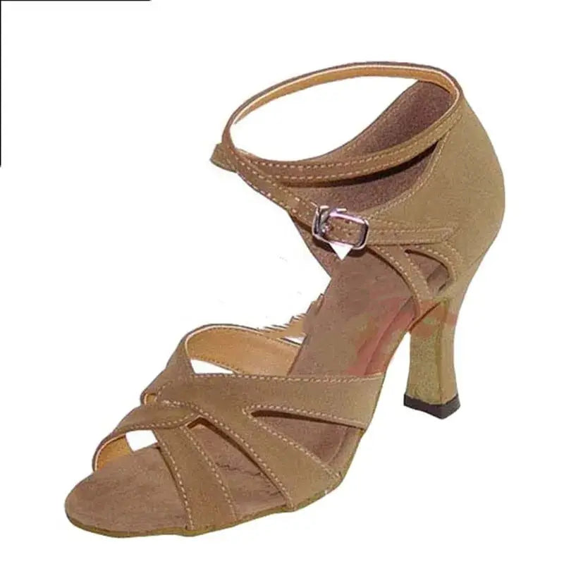 Chaussures de salsa femme daim — Gabrielle