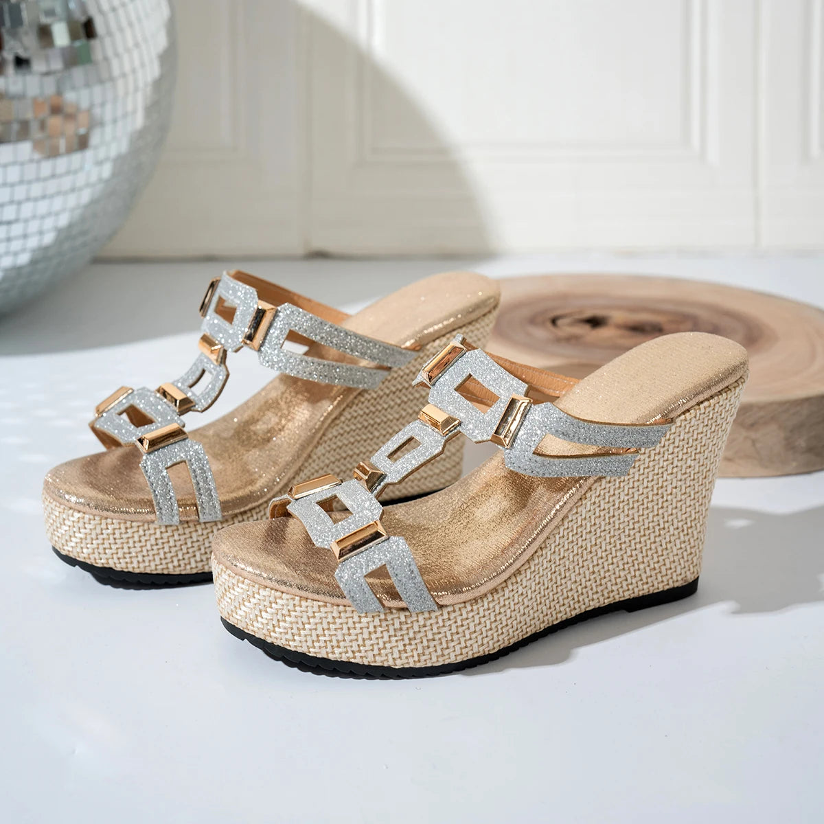 Chaussures de danse femme paillettes — Géraldine - détail