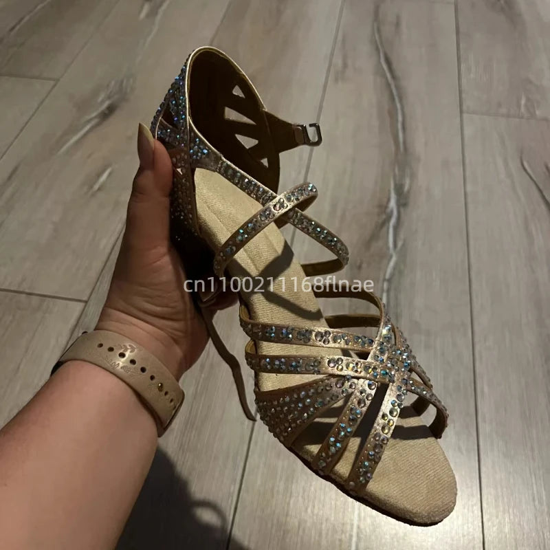 Chaussures de salsa femme strass — Développé - détail